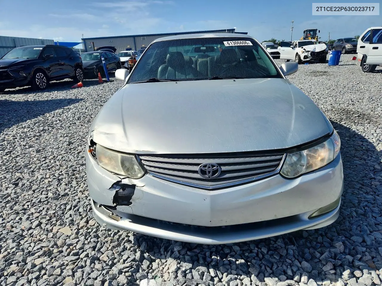 2003 Toyota Camry Solara Se VIN: 2T1CE22P63C023717 Lot: 61306606