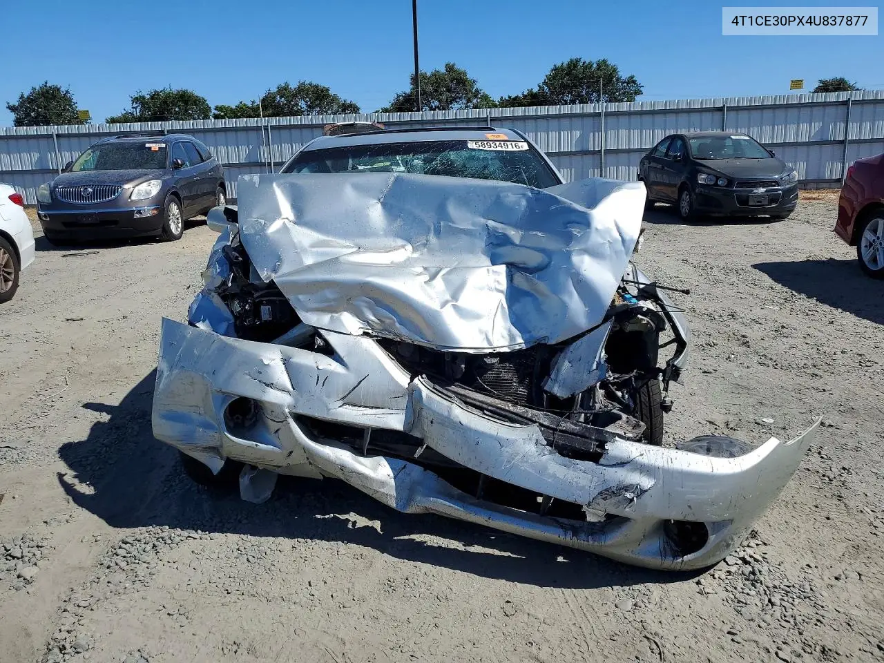 2004 Toyota Camry Solara Sle VIN: 4T1CE30PX4U837877 Lot: 58934916