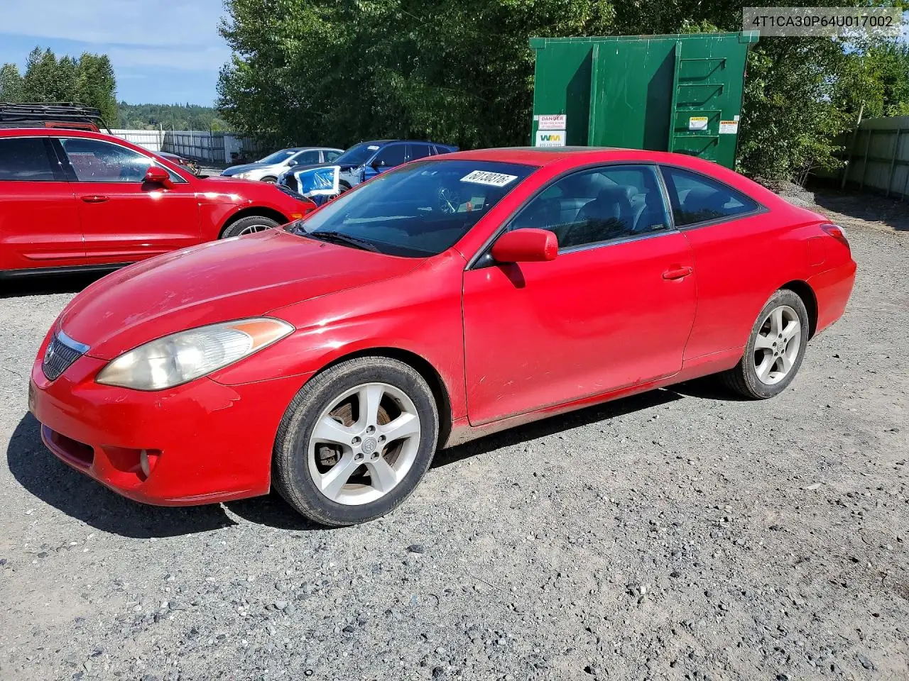 2004 Toyota Camry Solara Sle V6 VIN: 4T1CA30P64U017002 Lot: 60130316