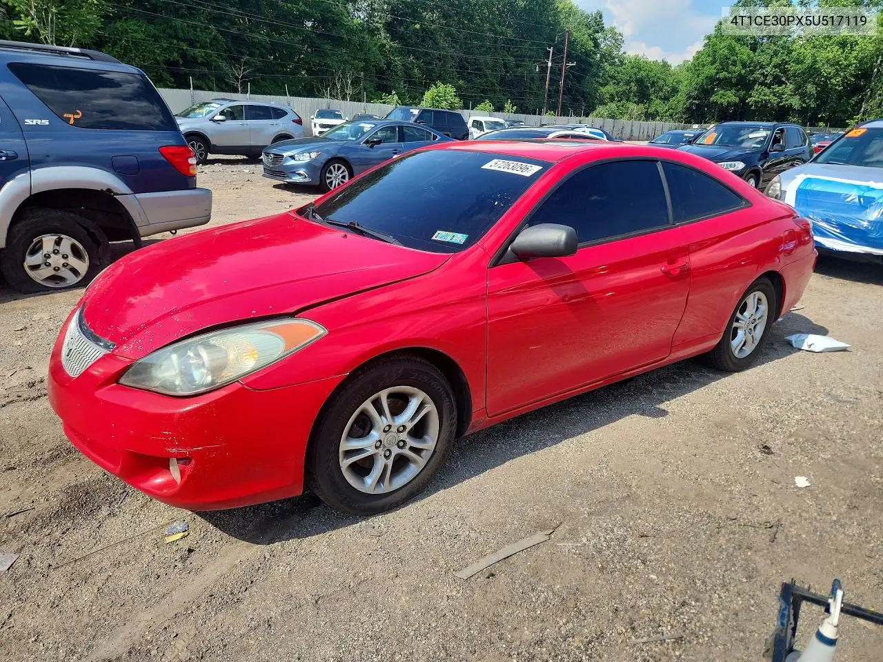 2005 Toyota Camry Solara Sle VIN: 4T1CE30PX5U517119 Lot: 57263096