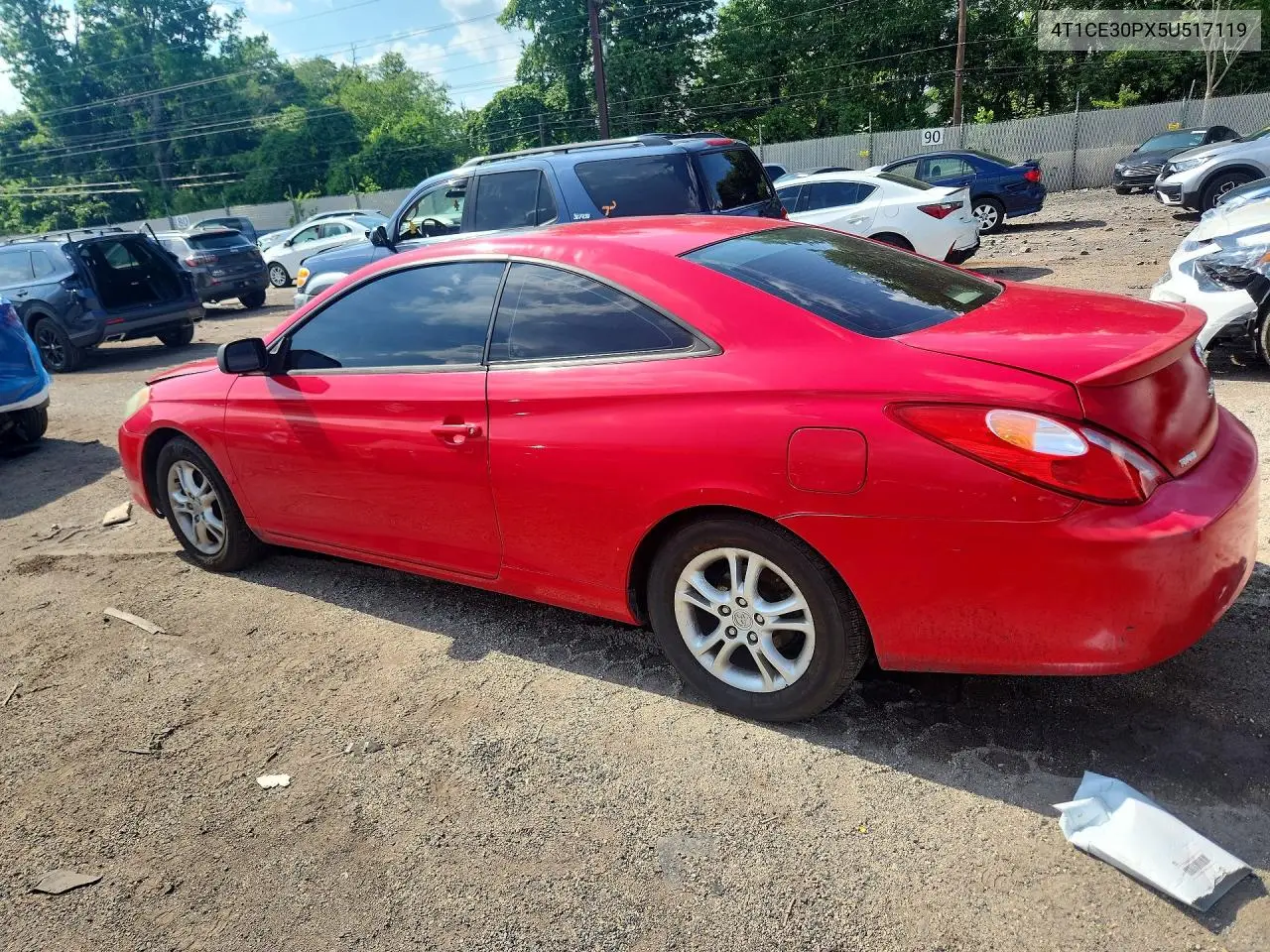 2005 Toyota Camry Solara Sle VIN: 4T1CE30PX5U517119 Lot: 57263096
