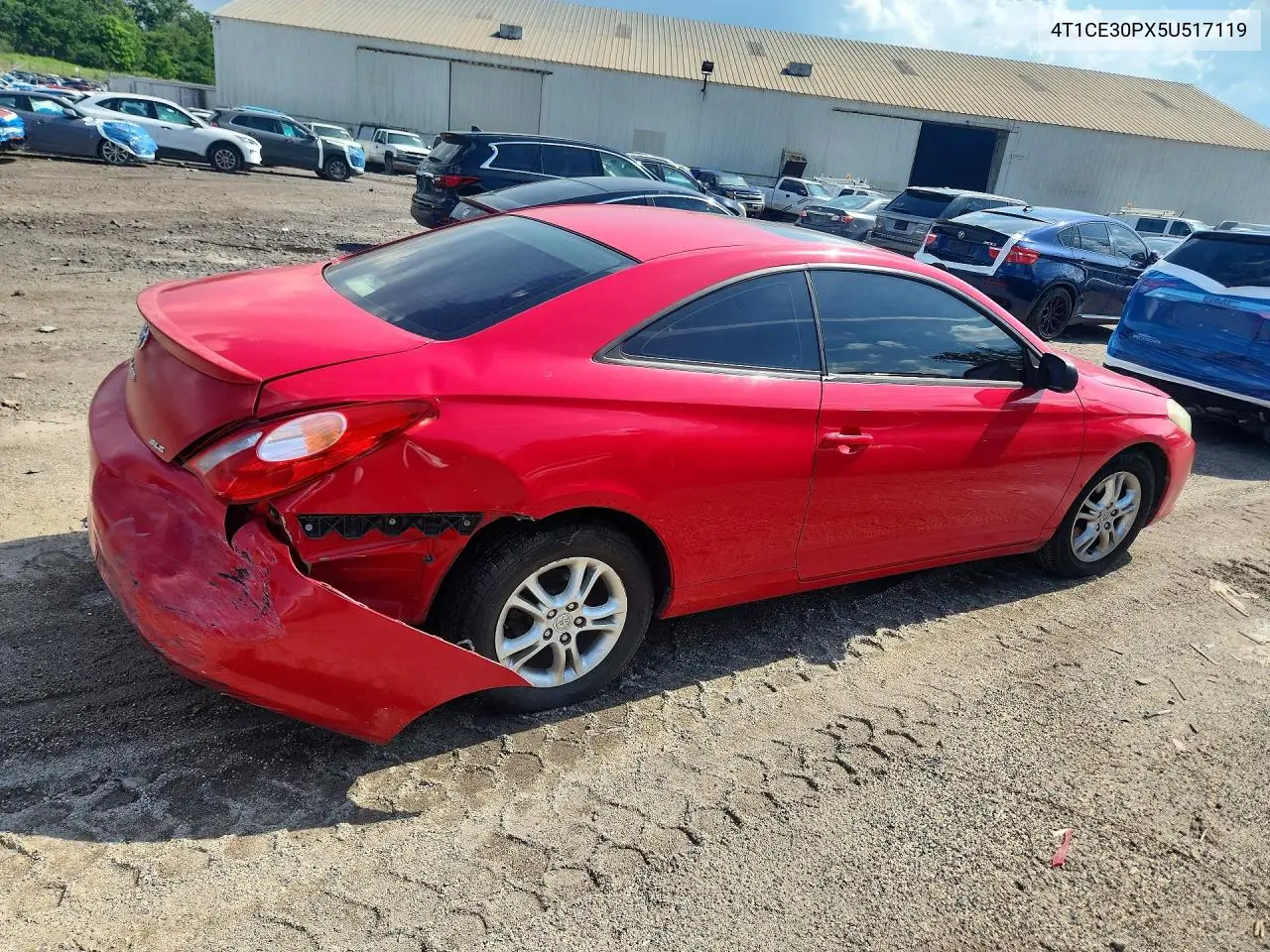 2005 Toyota Camry Solara Sle VIN: 4T1CE30PX5U517119 Lot: 57263096