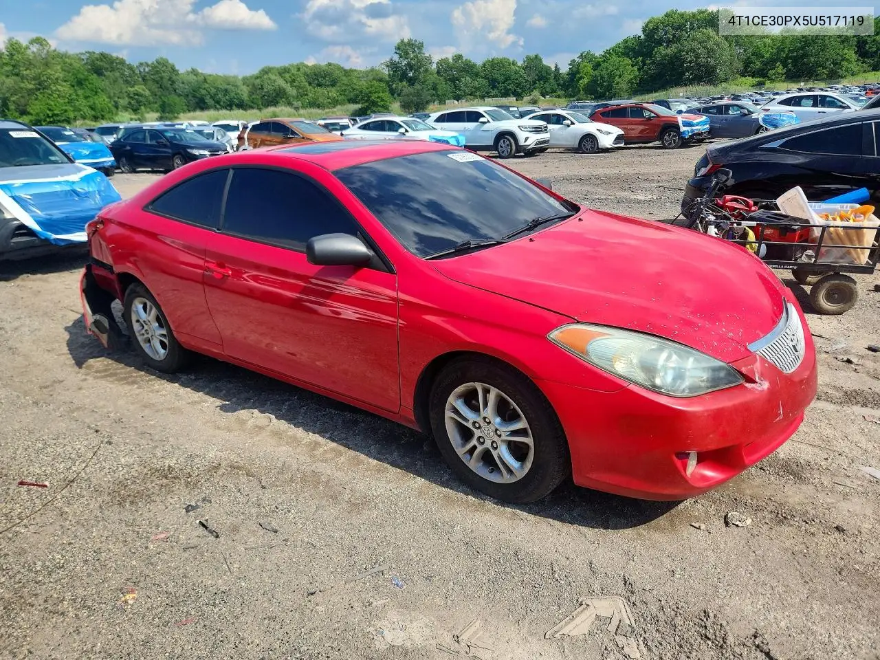 2005 Toyota Camry Solara Sle VIN: 4T1CE30PX5U517119 Lot: 57263096