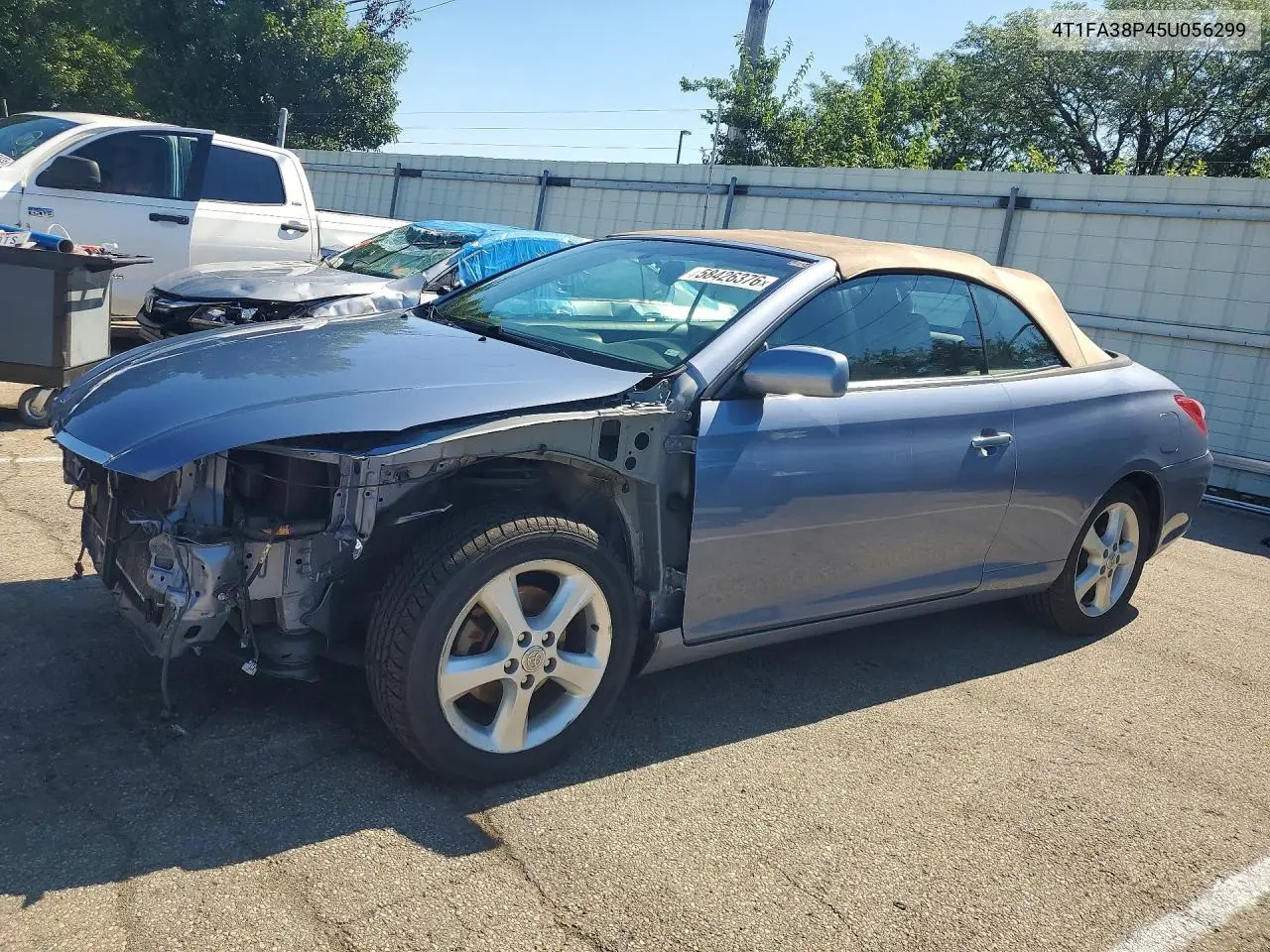 2005 Toyota Camry Solara Sle V6 VIN: 4T1FA38P45U056299 Lot: 58426376