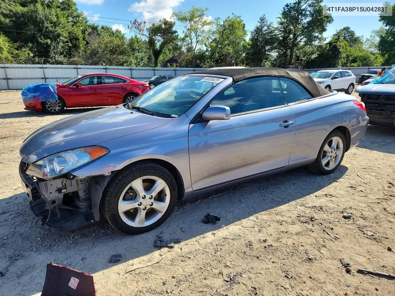 2005 Toyota Camry Solara Sle V6 VIN: 4T1FA38P15U042831 Lot: 60856626