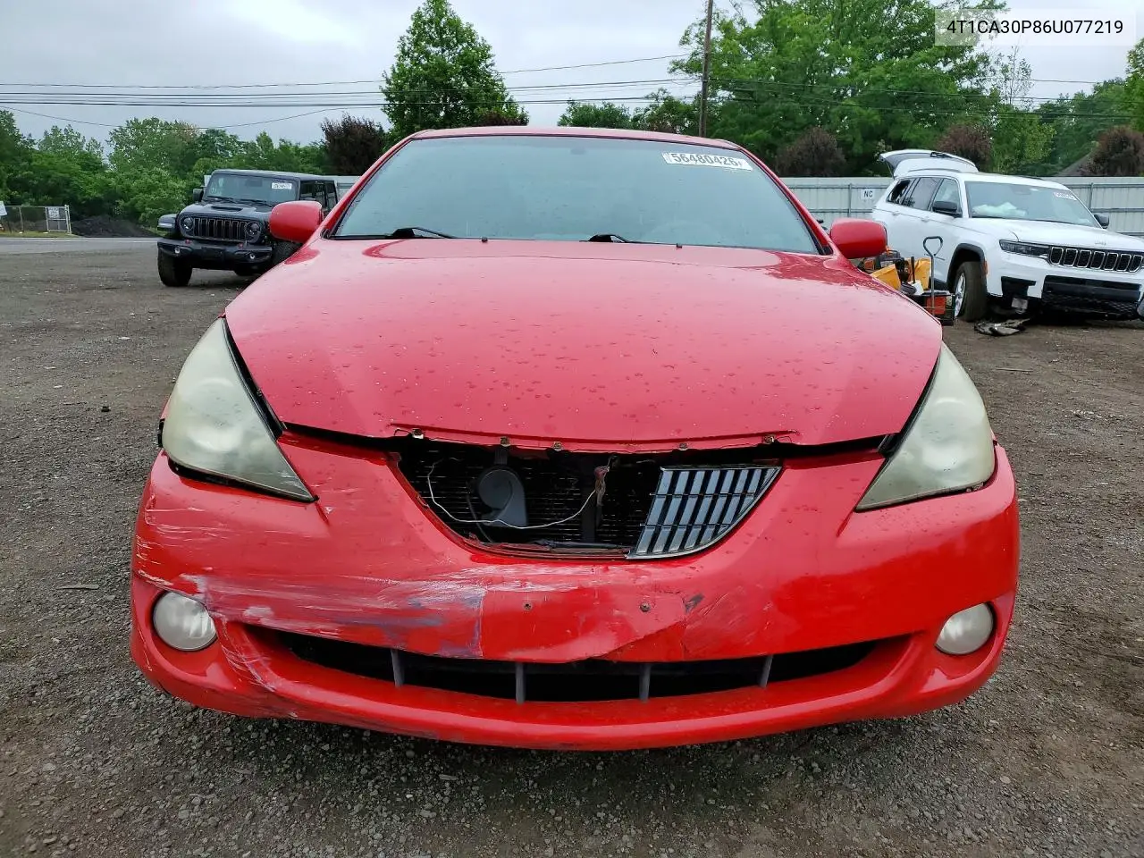 2006 Toyota Camry Solara Sle V6 VIN: 4T1CA30P86U077219 Lot: 56480426