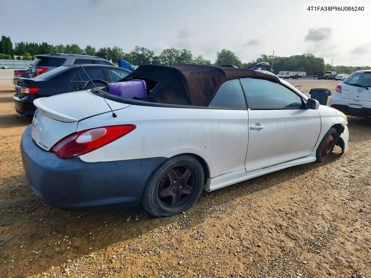2006 Toyota Camry Solara Se V6 VIN: 4T1FA38P96U086240 Lot: 56788556