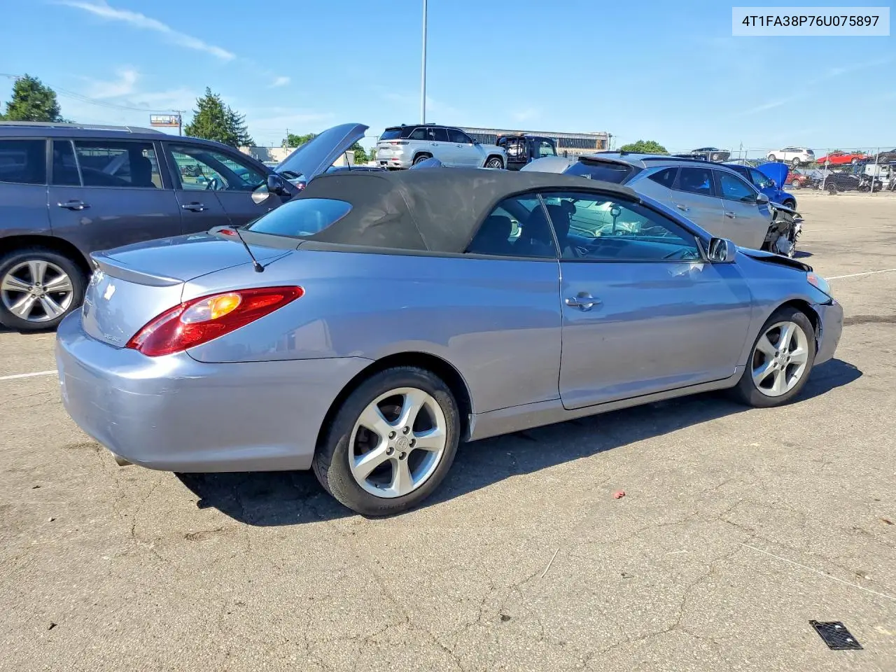 2006 Toyota Camry Solara Se V6 VIN: 4T1FA38P76U075897 Lot: 57862366