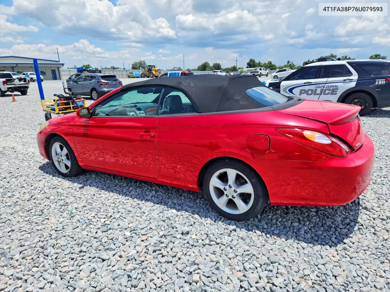 2006 Toyota Camry Solara Sle V6 VIN: 4T1FA38P76U079593 Lot: 59006696