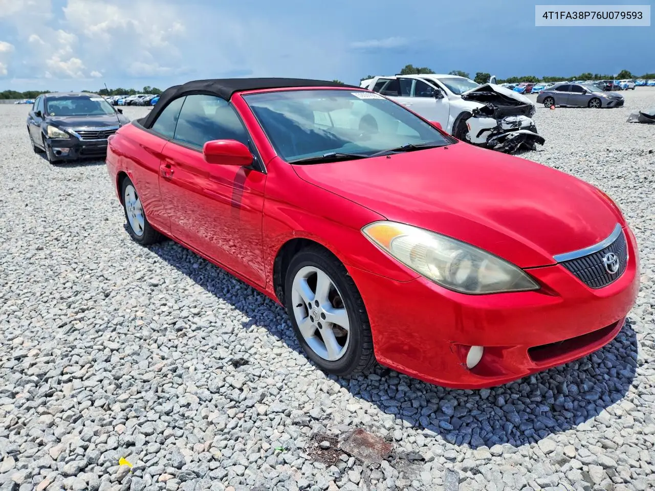 2006 Toyota Camry Solara Sle V6 VIN: 4T1FA38P76U079593 Lot: 59006696