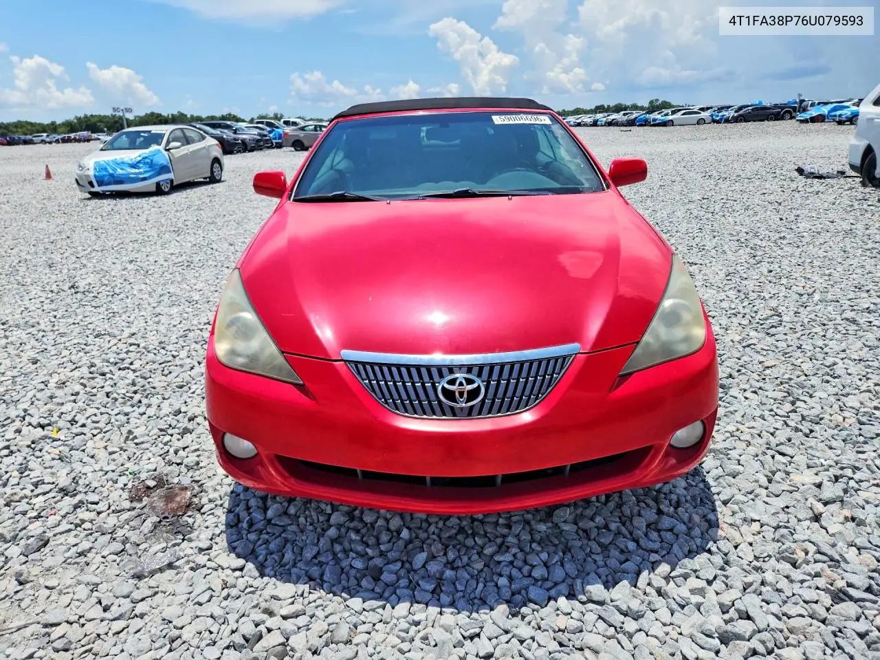 2006 Toyota Camry Solara Sle V6 VIN: 4T1FA38P76U079593 Lot: 59006696