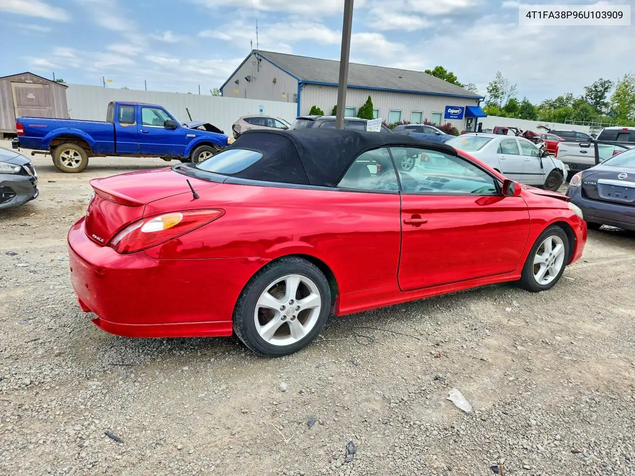 4T1FA38P96U103909 2006 Toyota Camry Solara Sle V6