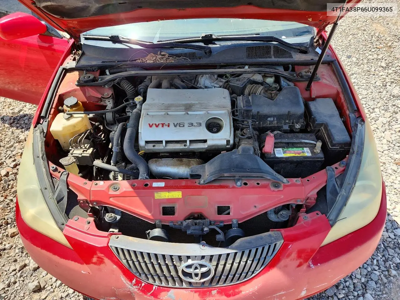 2006 Toyota Camry Solara Sle V6 VIN: 4T1FA38P66U099365 Lot: 85984285
