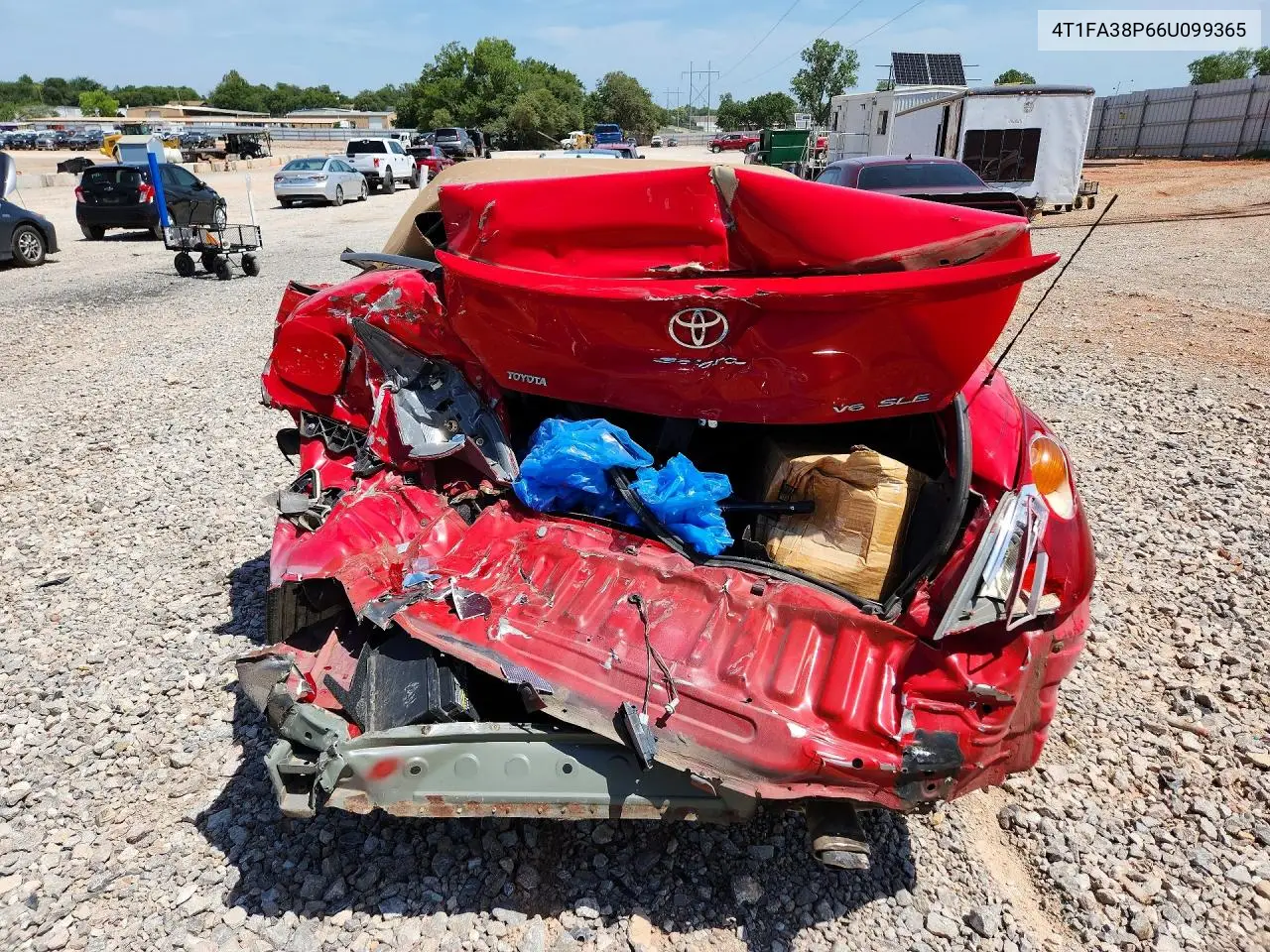 2006 Toyota Camry Solara Sle V6 VIN: 4T1FA38P66U099365 Lot: 85984285