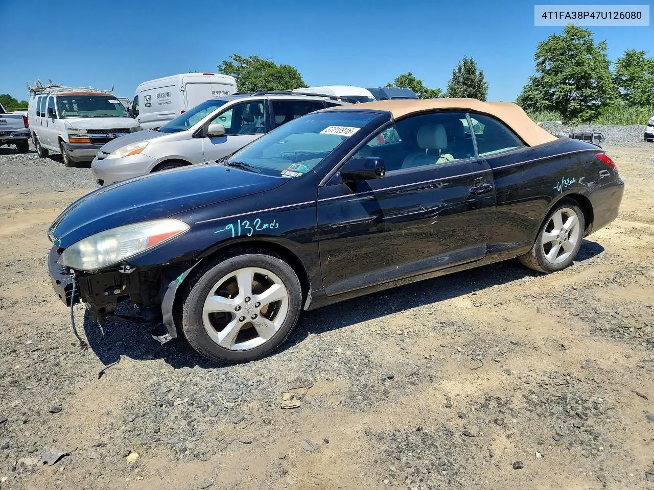 2007 Toyota Camry Solara Sle V6 VIN: 4T1FA38P47U126080 Lot: 57210916