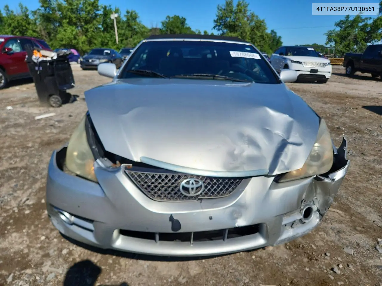2007 Toyota Camry Solara Se V6 VIN: 4T1FA38P77U130561 Lot: 58708066