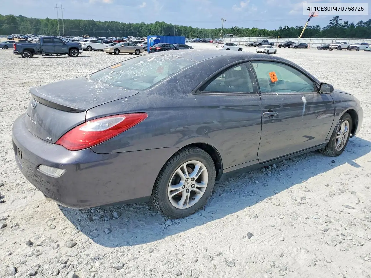 2007 Toyota Camry Solara Se VIN: 4T1CE30P47U758726 Lot: 59013486