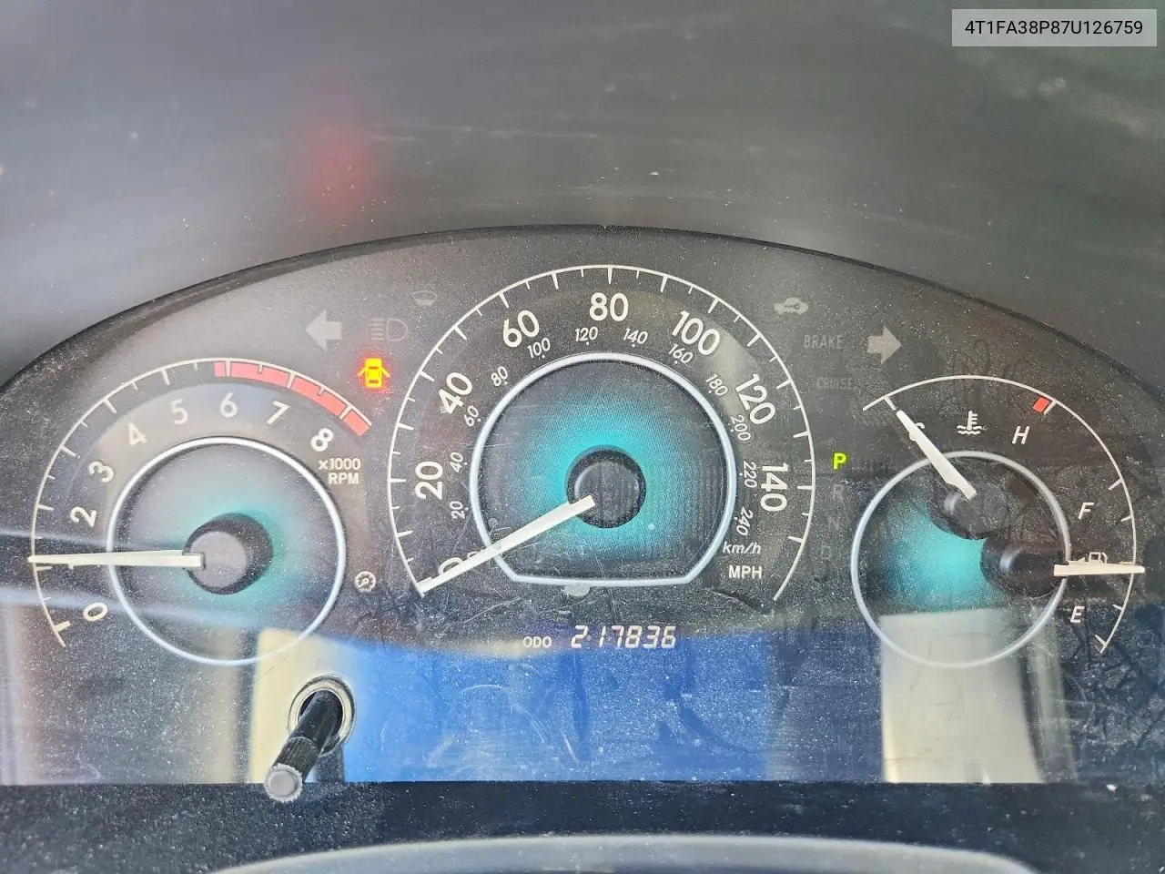 2007 Toyota Camry Solara Sle V6 VIN: 4T1FA38P87U126759 Lot: 59152096