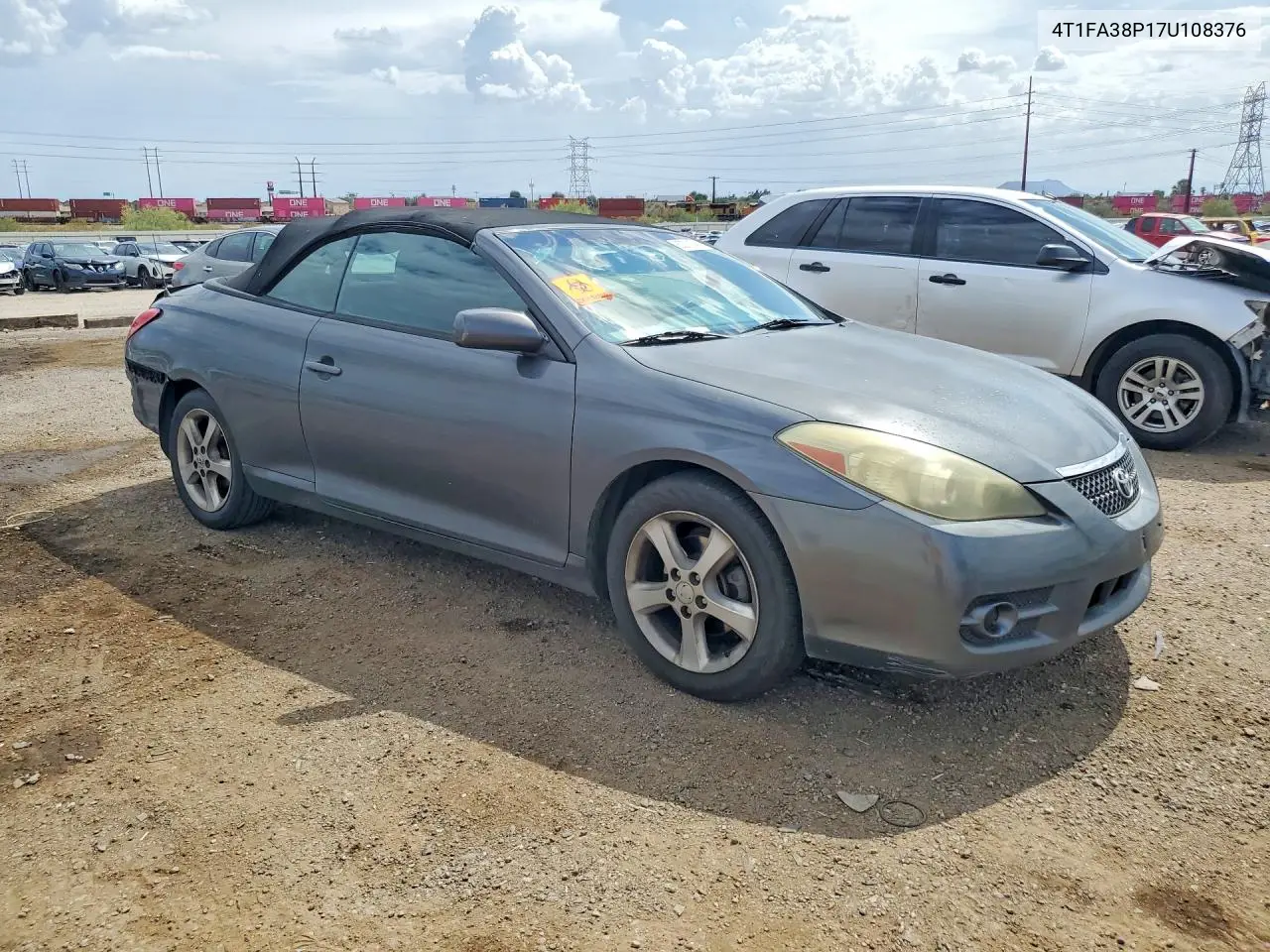 2007 Toyota Camry Solara Sle V6 VIN: 4T1FA38P17U108376 Lot: 60010546