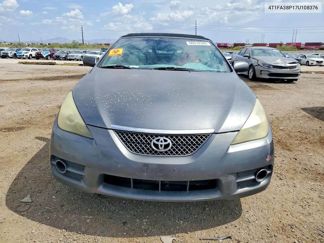 2007 Toyota Camry Solara Sle V6 VIN: 4T1FA38P17U108376 Lot: 60010546