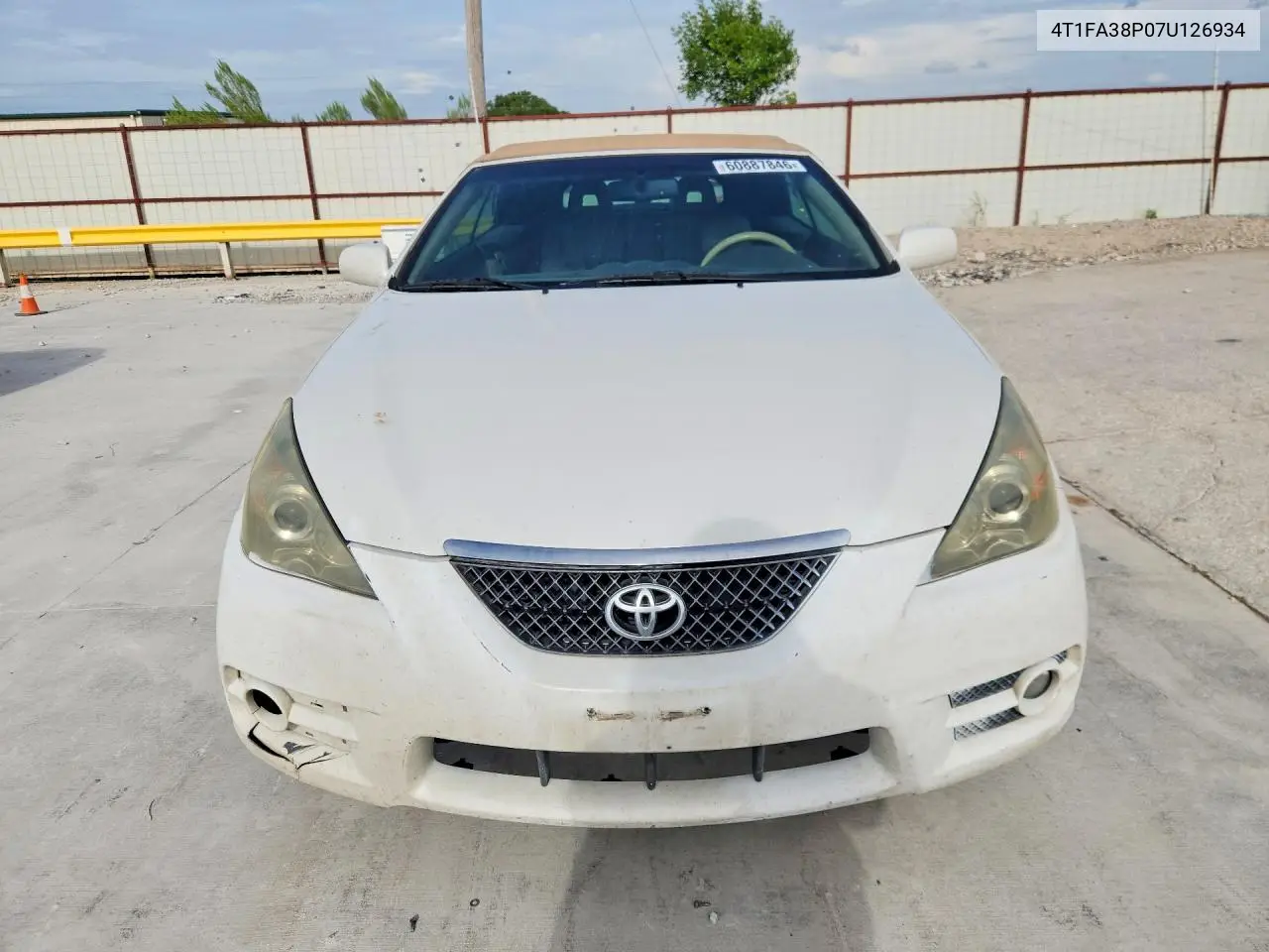 2007 Toyota Camry Solara Sle V6 VIN: 4T1FA38P07U126934 Lot: 60887846