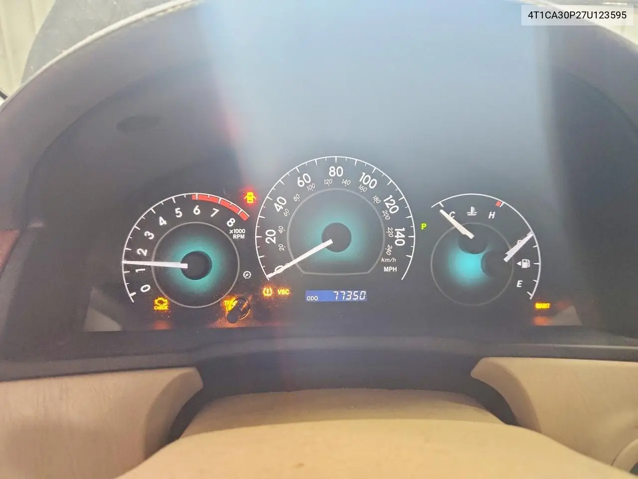 2007 Toyota Camry Solara Sle V6 VIN: 4T1CA30P27U123595 Lot: 60942906
