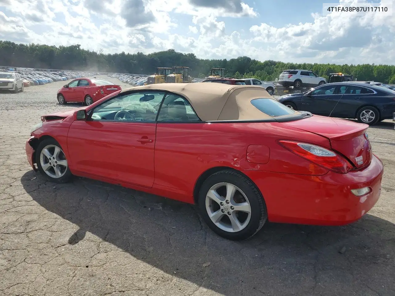 2007 Toyota Camry Solara Sle V6 VIN: 4T1FA38P87U117110 Lot: 61089596