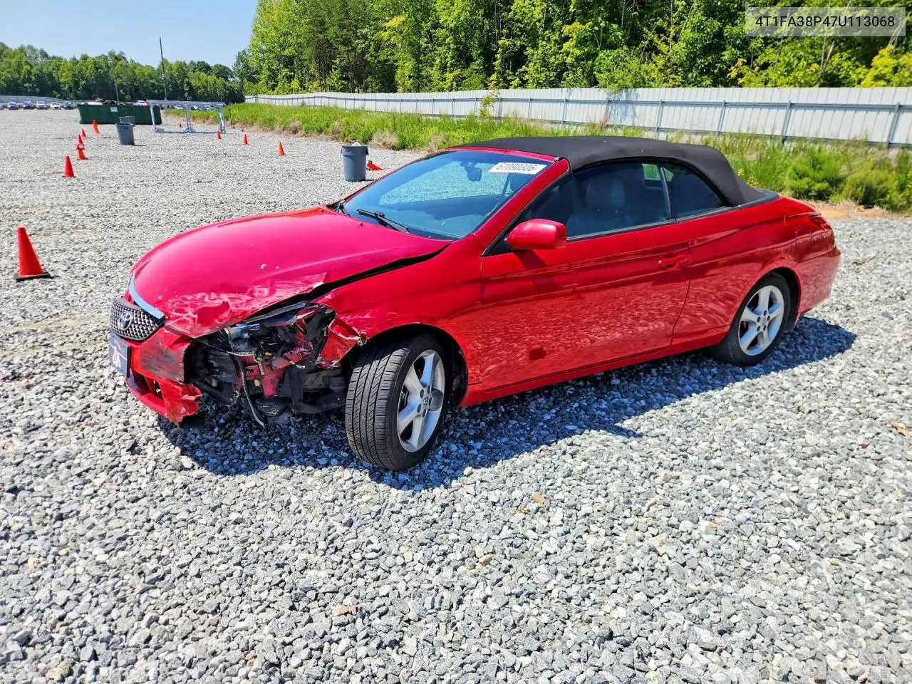 2007 Toyota Camry Solara Sle V6 VIN: 4T1FA38P47U113068 Lot: 61090306