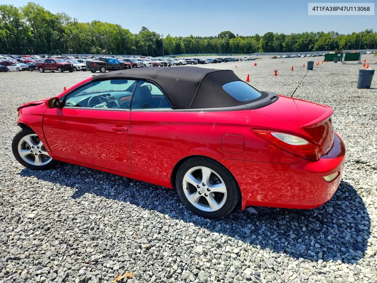 2007 Toyota Camry Solara Sle V6 VIN: 4T1FA38P47U113068 Lot: 61090306