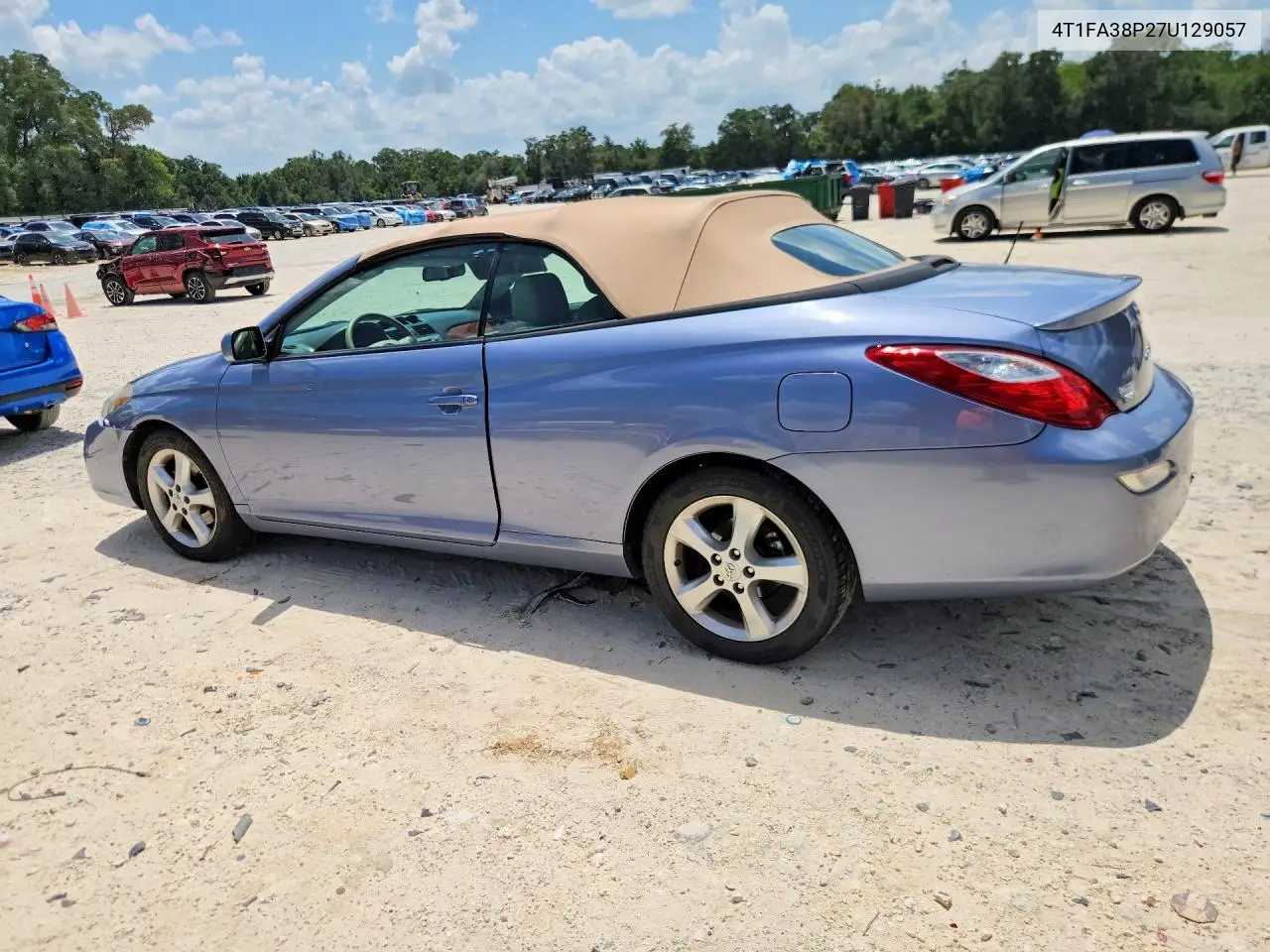 2007 Toyota Camry Solara Sle V6 VIN: 4T1FA38P27U129057 Lot: 62006966
