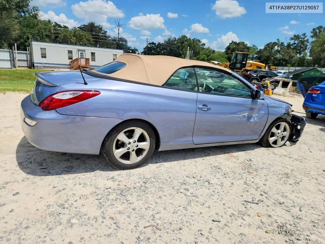 2007 Toyota Camry Solara Sle V6 VIN: 4T1FA38P27U129057 Lot: 62006966