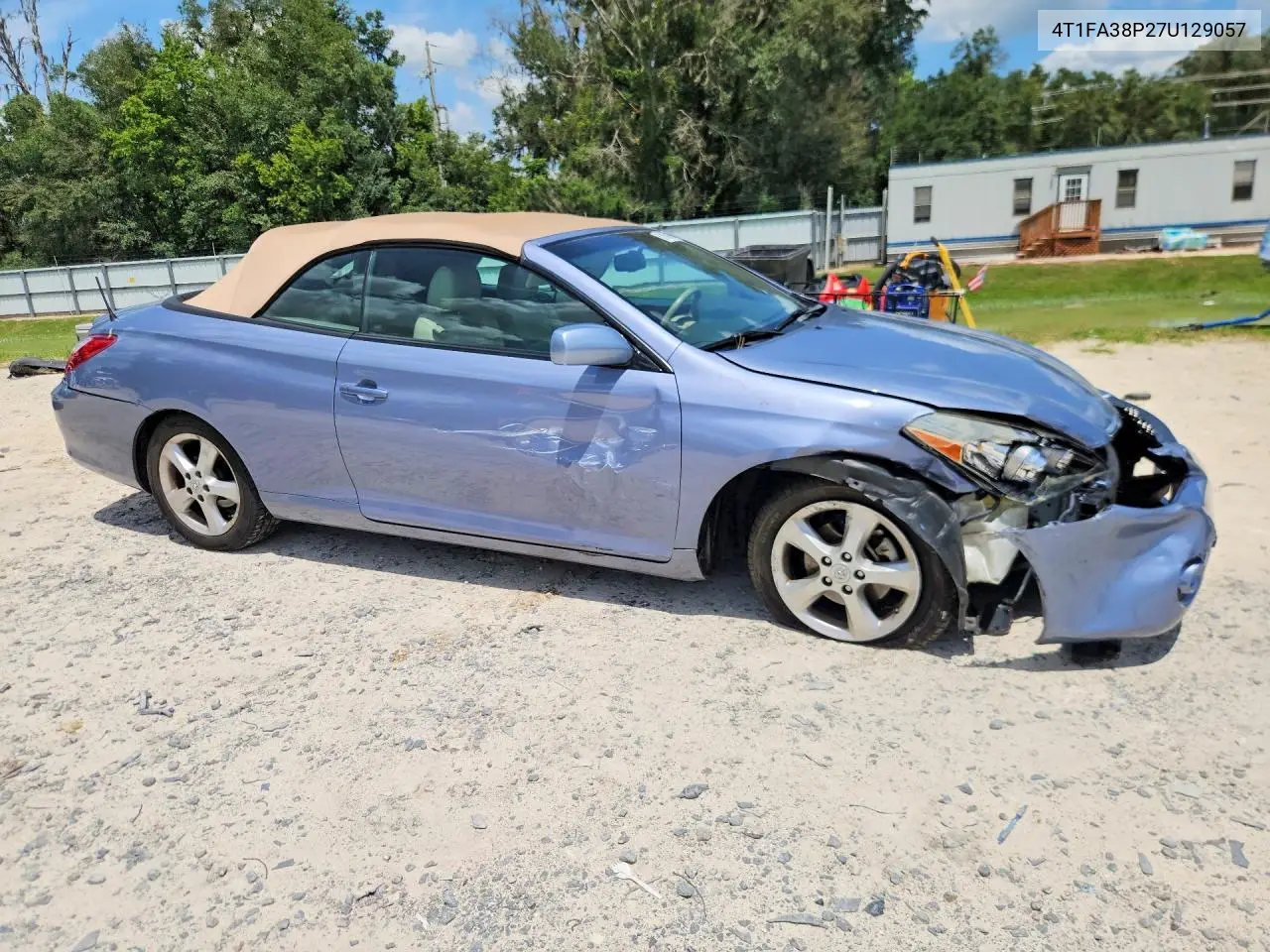 2007 Toyota Camry Solara Sle V6 VIN: 4T1FA38P27U129057 Lot: 62006966