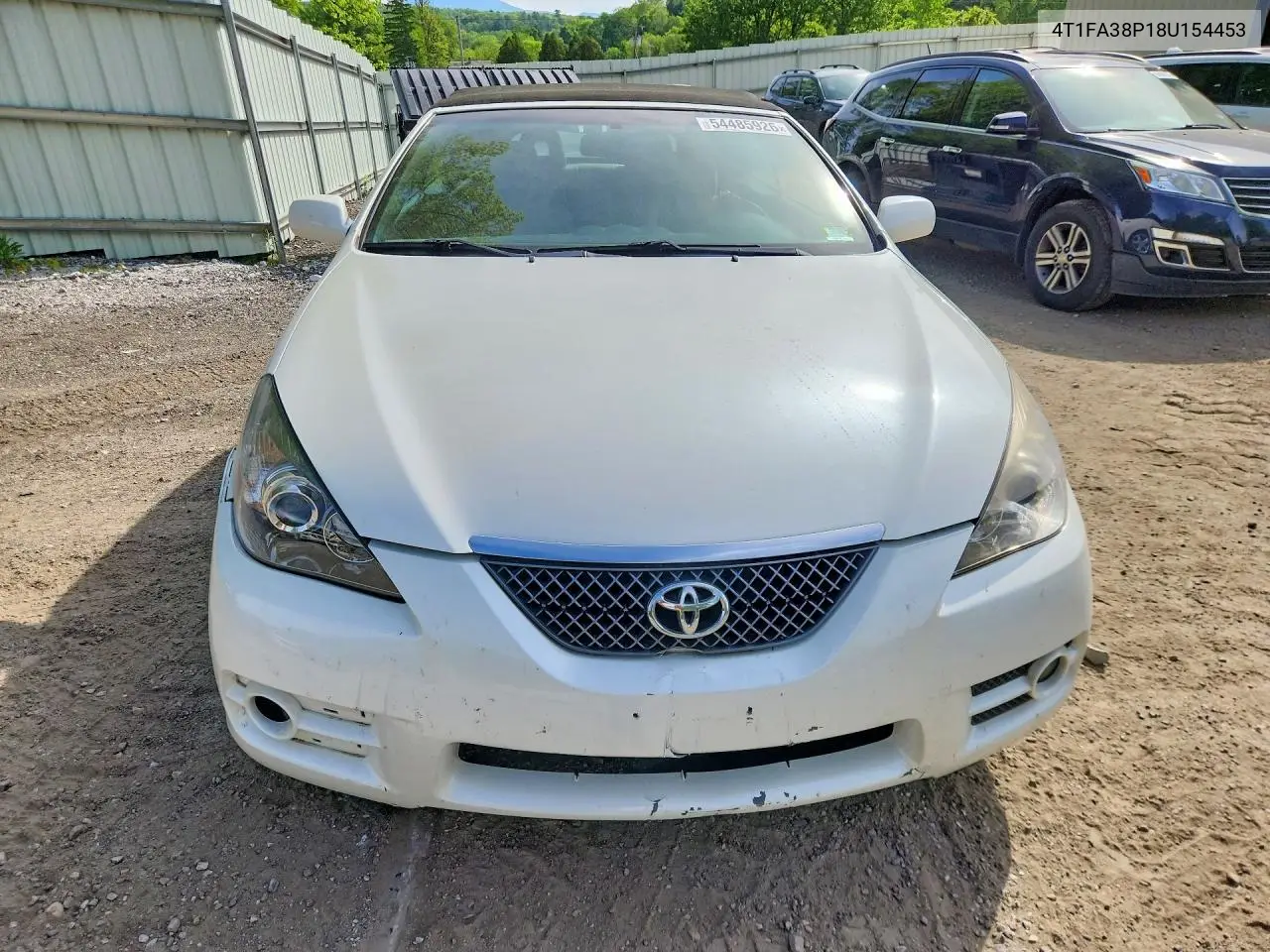 2008 Toyota Camry Solara Sle V6 VIN: 4T1FA38P18U154453 Lot: 54485926