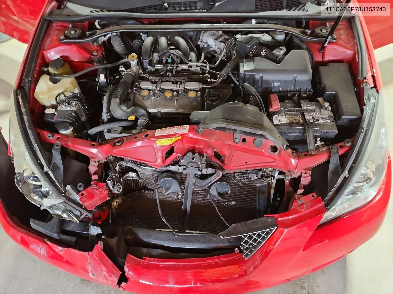 2008 Toyota Camry Solara Sle V6 VIN: 4T1CA30P78U153743 Lot: 54788996