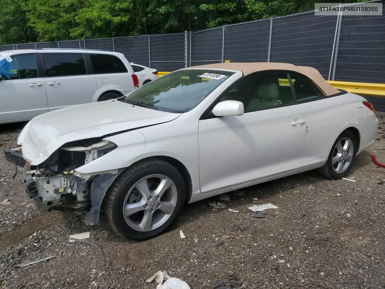 2008 Toyota Camry Solara Sle V6 VIN: 4T1FA38P98U138355 Lot: 57815096