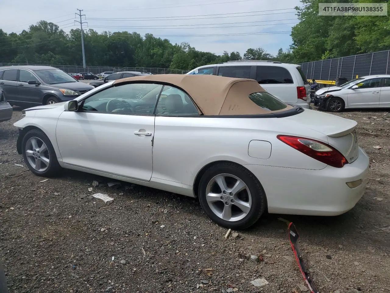 2008 Toyota Camry Solara Sle V6 VIN: 4T1FA38P98U138355 Lot: 57815096