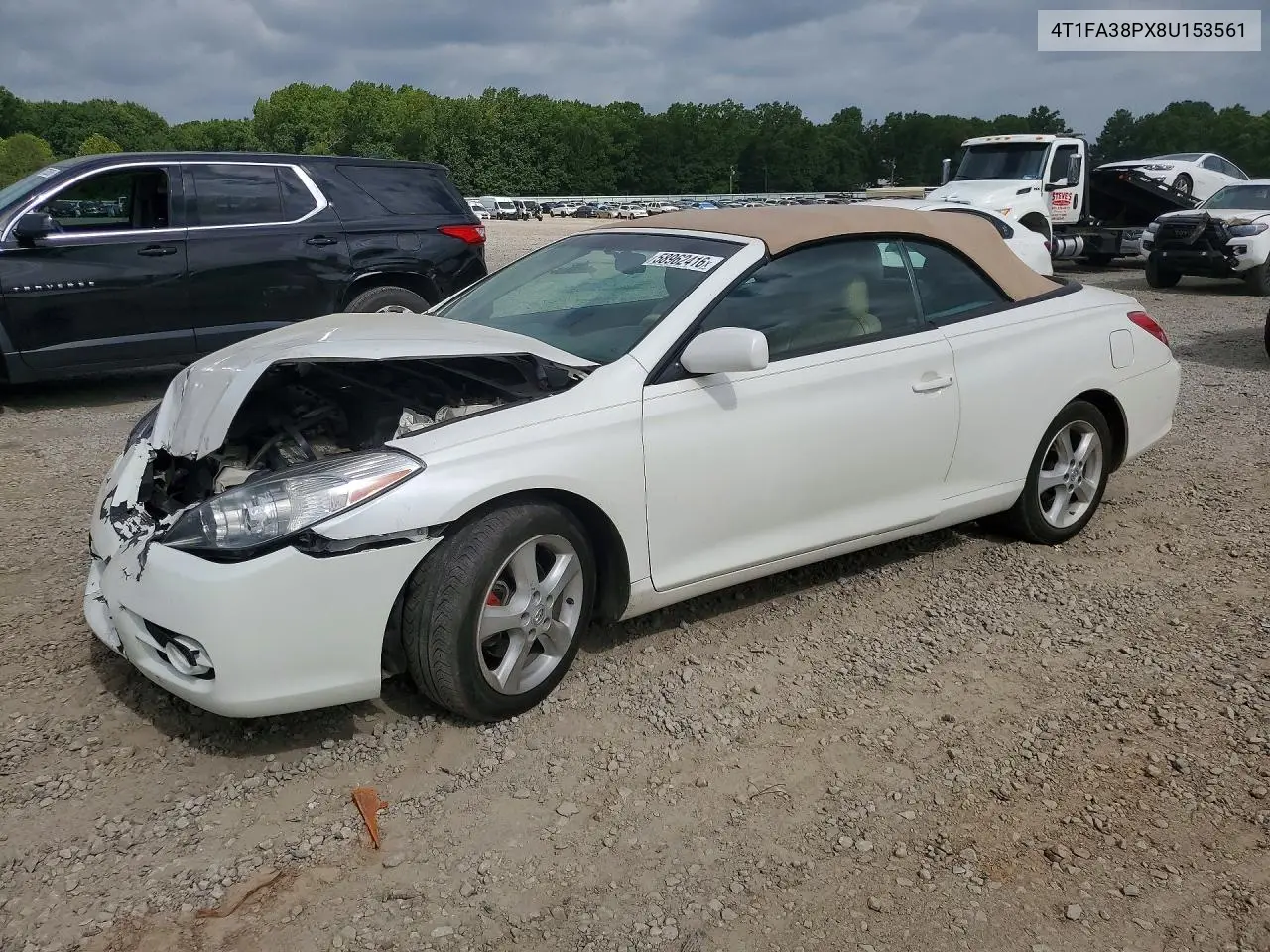 2008 Toyota Camry Solara Sle V6 VIN: 4T1FA38PX8U153561 Lot: 58962416