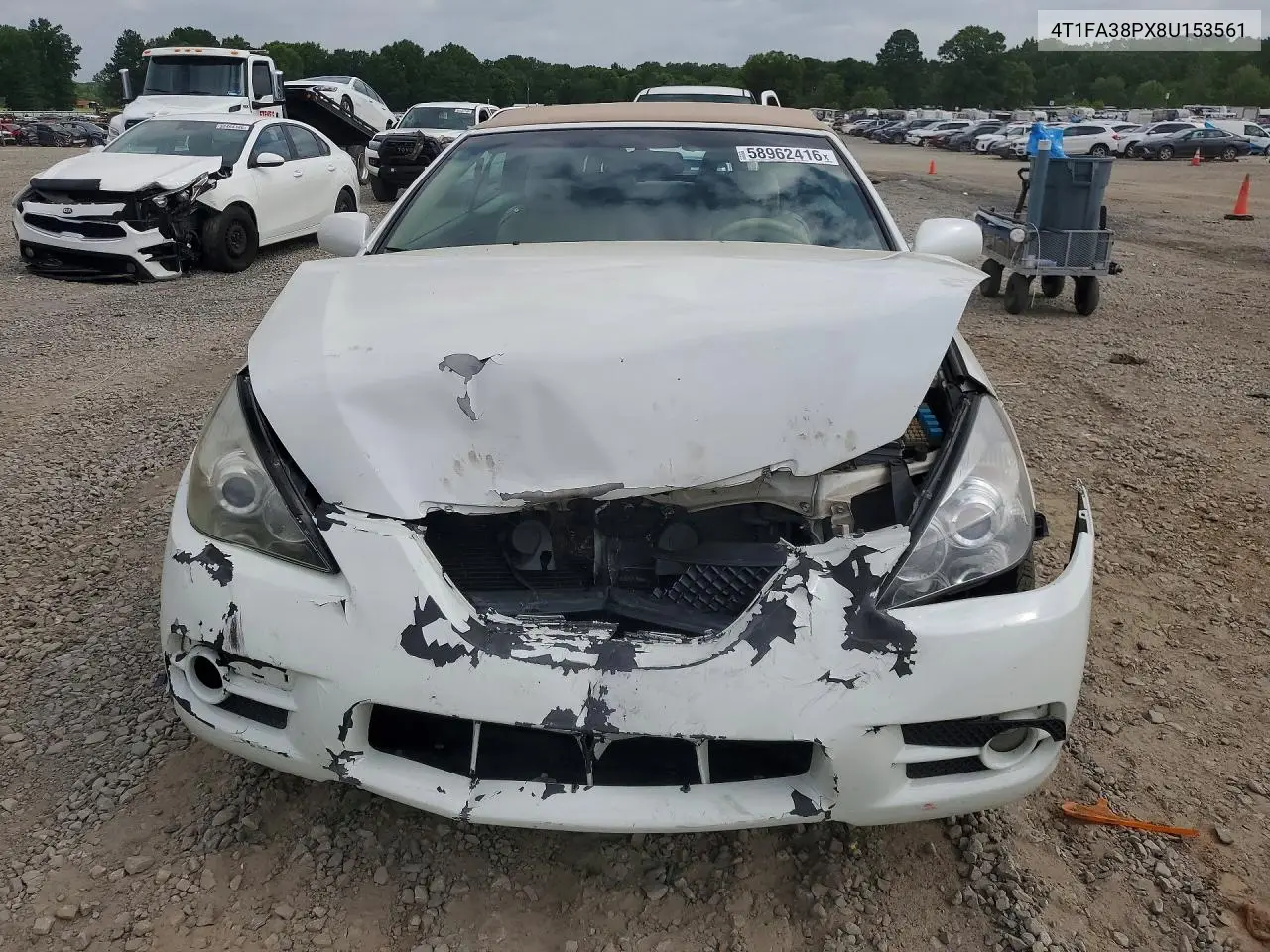 2008 Toyota Camry Solara Sle V6 VIN: 4T1FA38PX8U153561 Lot: 58962416