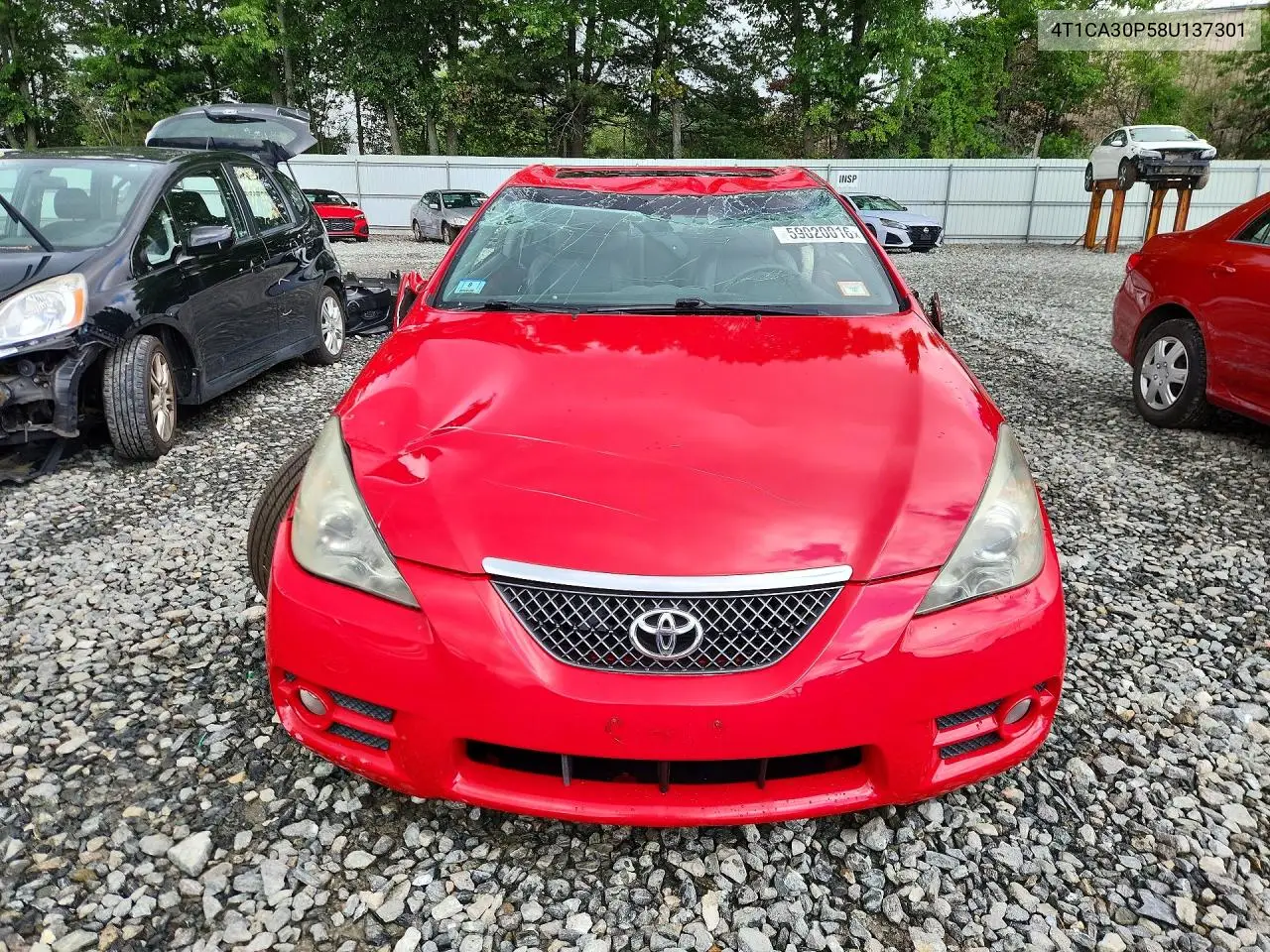 2008 Toyota Camry Solara Sle V6 VIN: 4T1CA30P58U137301 Lot: 59020016