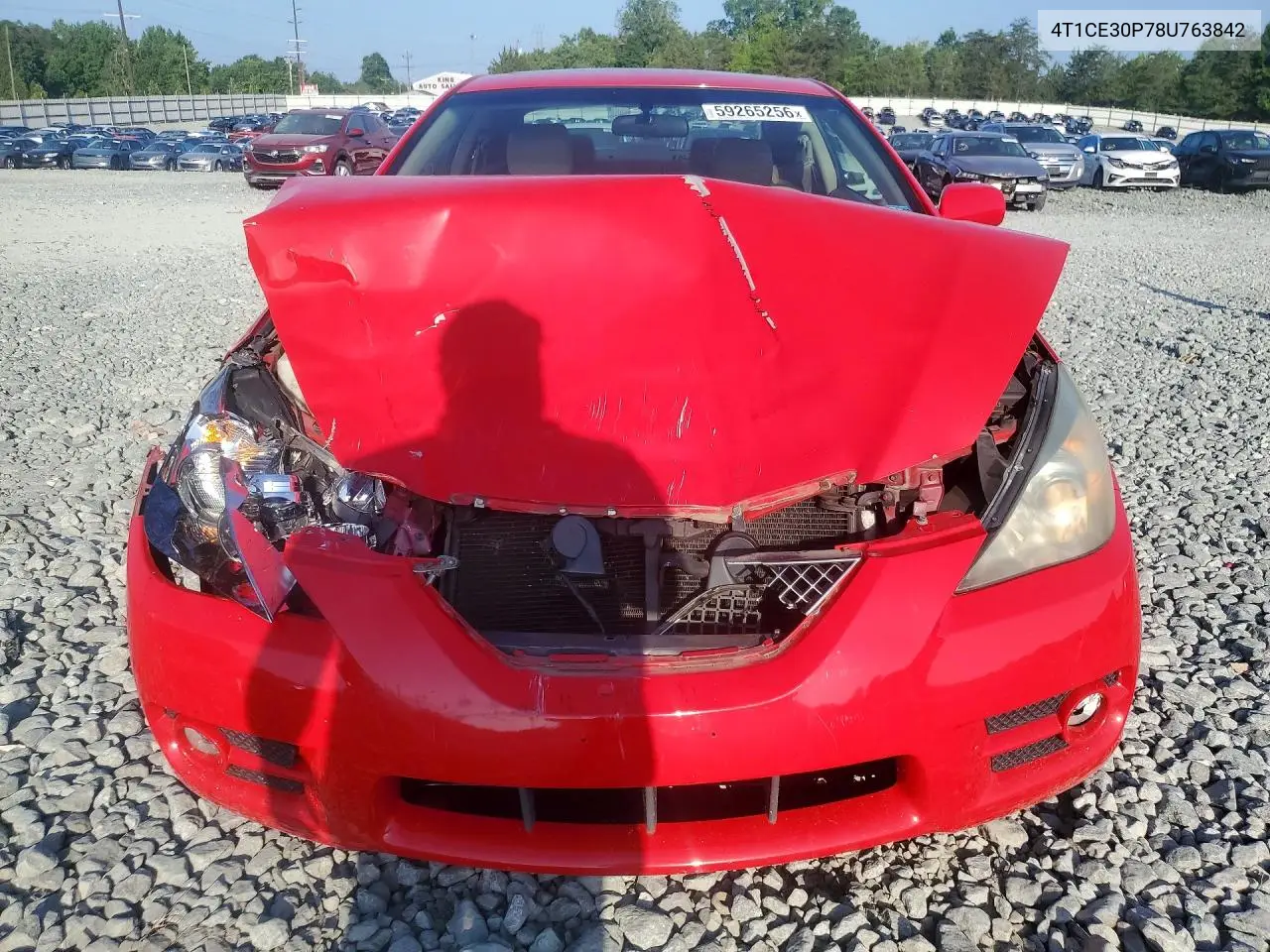 2008 Toyota Camry Solara Se VIN: 4T1CE30P78U763842 Lot: 59265256