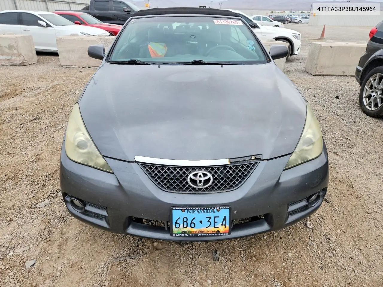 2008 Toyota Camry Solara Sle V6 VIN: 4T1FA38P38U145964 Lot: 61130786