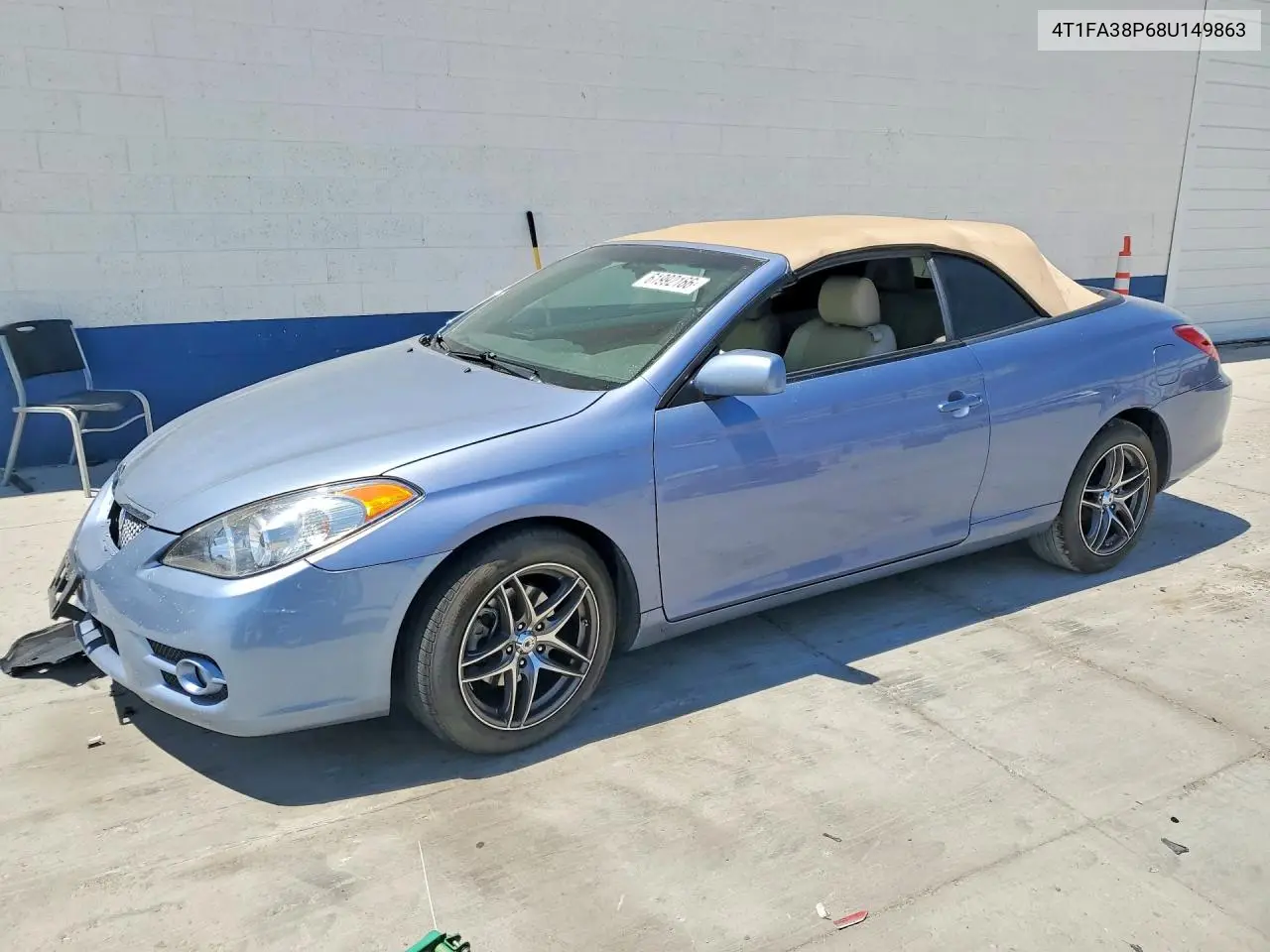 2008 Toyota Camry Solara Sle V6 VIN: 4T1FA38P68U149863 Lot: 61992166