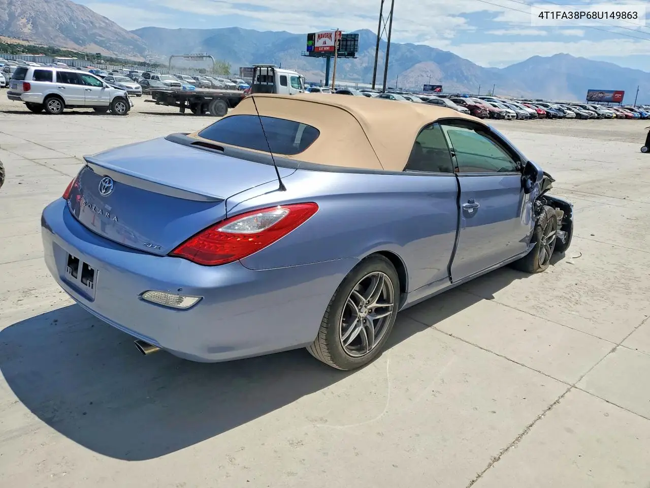 2008 Toyota Camry Solara Sle V6 VIN: 4T1FA38P68U149863 Lot: 61992166