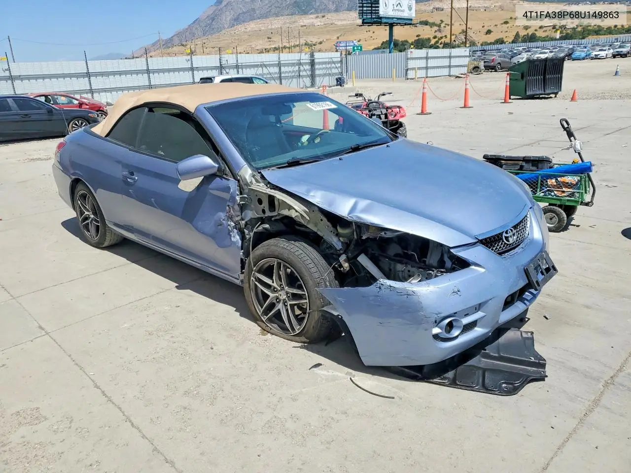2008 Toyota Camry Solara Sle V6 VIN: 4T1FA38P68U149863 Lot: 61992166