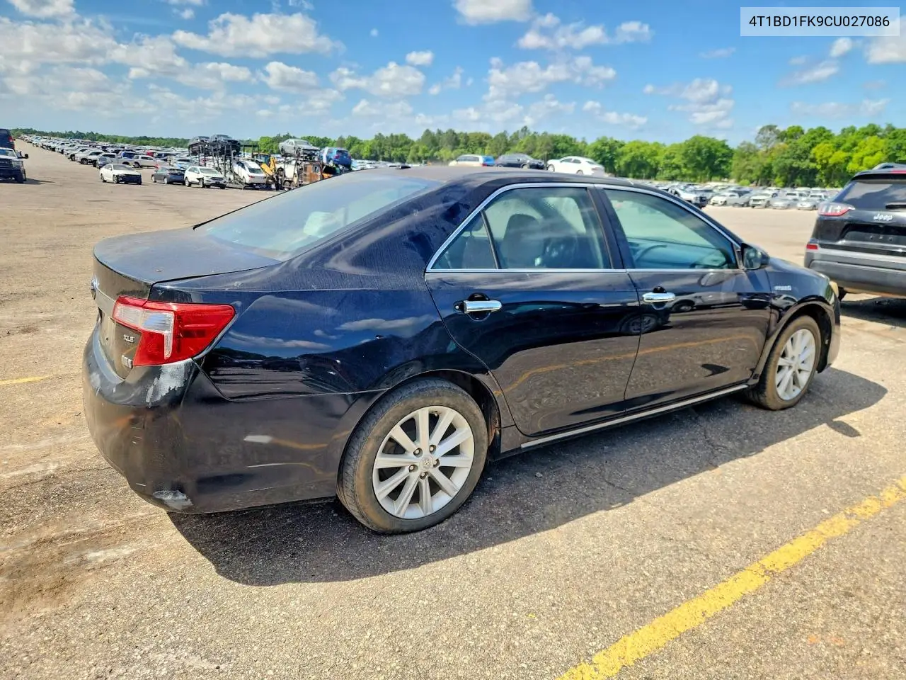 2012 Toyota Camry Hybrid Xle VIN: 4T1BD1FK9CU027086 Lot: 49737906