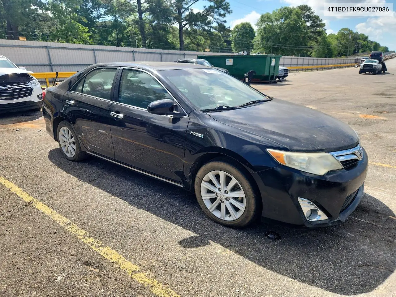 2012 Toyota Camry Hybrid Xle VIN: 4T1BD1FK9CU027086 Lot: 49737906