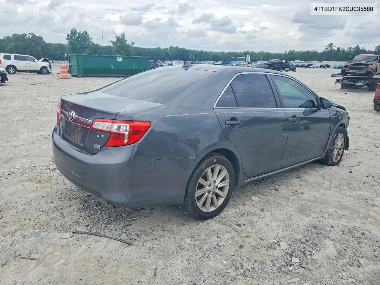 2012 Toyota Camry Hybrid Xle VIN: 4T1BD1FK2CU035580 Lot: 55108156