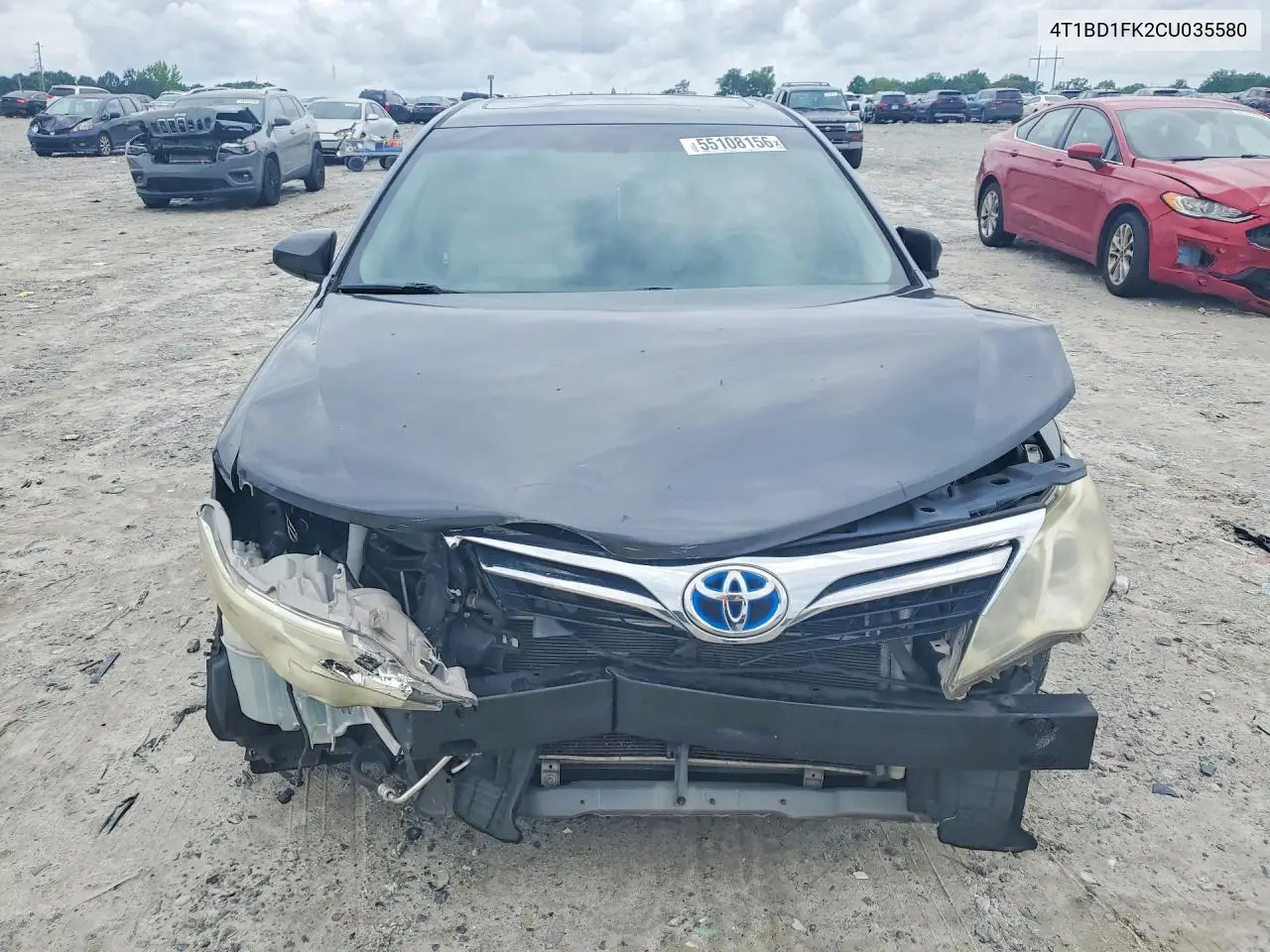 2012 Toyota Camry Hybrid Xle VIN: 4T1BD1FK2CU035580 Lot: 55108156