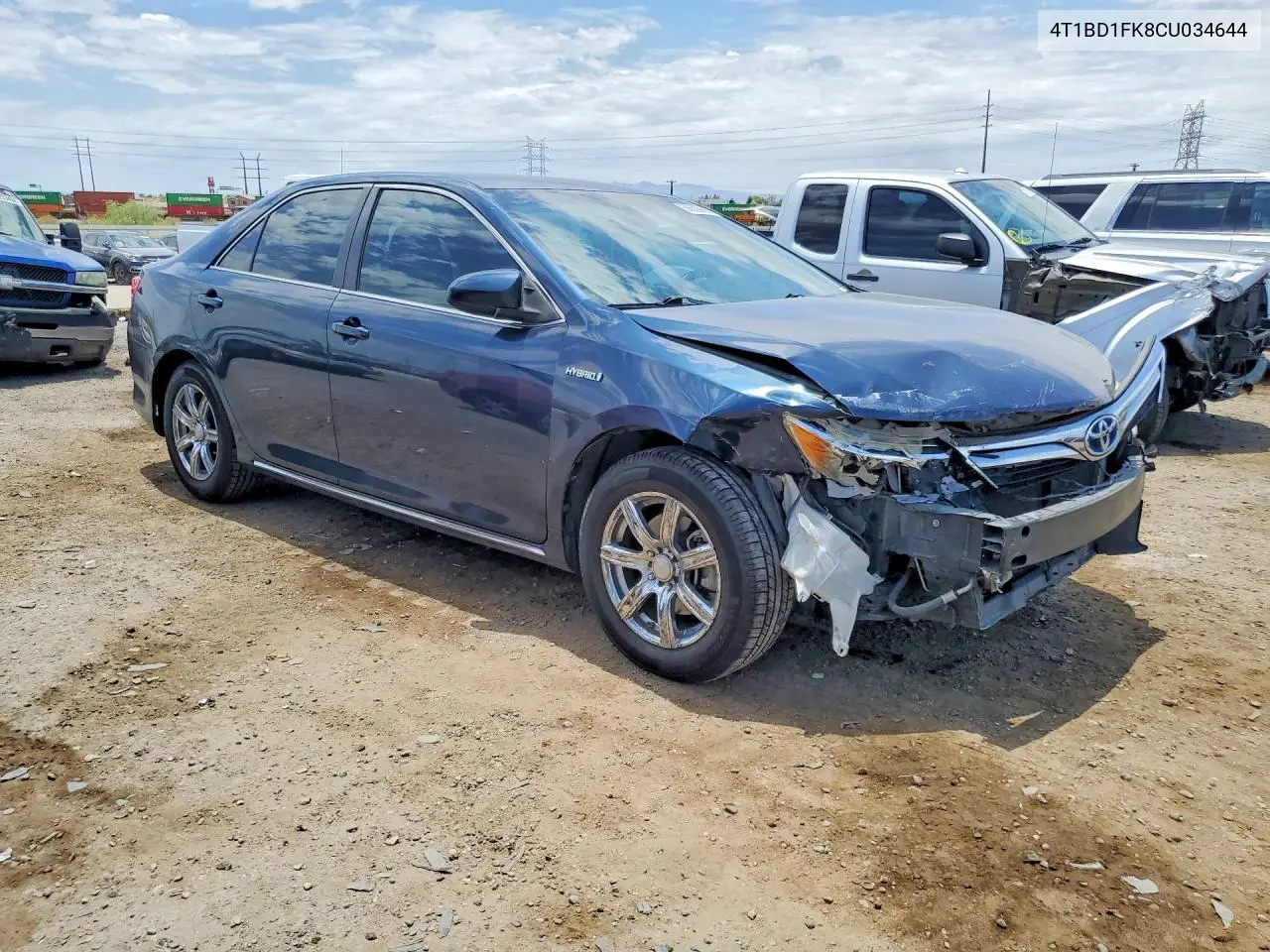 2012 Toyota Camry Hybrid Le VIN: 4T1BD1FK8CU034644 Lot: 56629996