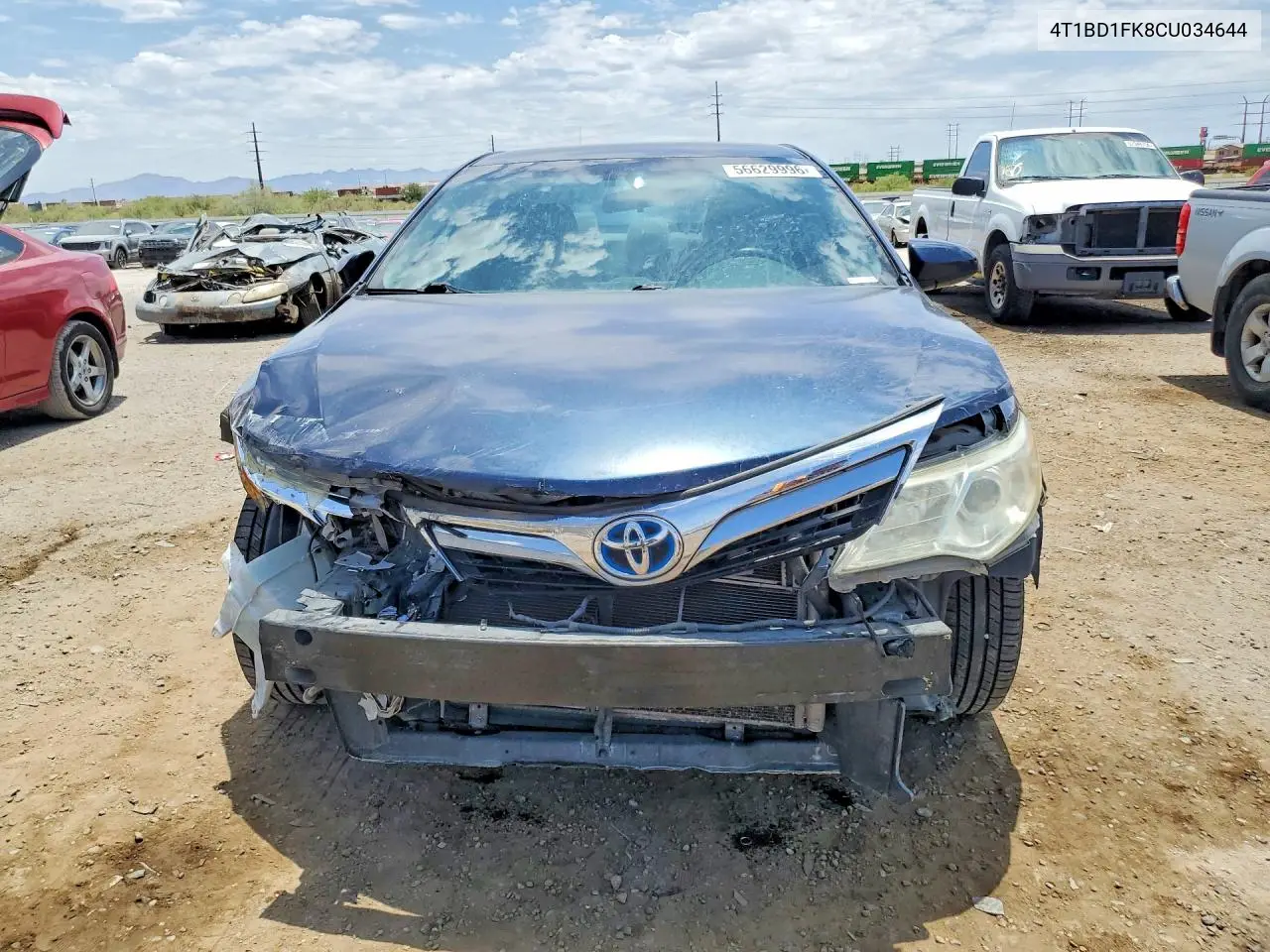 2012 Toyota Camry Hybrid Le VIN: 4T1BD1FK8CU034644 Lot: 56629996
